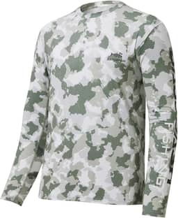 Camisetas masculinas de pesca camuflada FPS 50+, manga comprida, secagem rápida, camisetas leves para caminhadas ao ar livre, caiaque FS37M