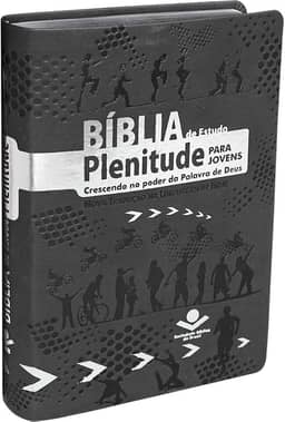 Bíblia de Estudo Plenitude para Jovens NTLH | SBB | Bíblia de Estudo Plenitude para Jovens - Capa em couro sintético, cinza escuro: Nova Tradução na Linguagem de Hoje (NTLH)