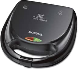 MONDIAL Sanduicheira Fast Grill & Sandwich, Preto, 750W, 110V - S-12