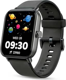 Relógio inteligente infantil, relógio infantil sem necessidade de telefone, monitor de frequência cardíaca e sono, monitor de estresse e SpO2, contador de passos, relógio despertador, jogos, relógio