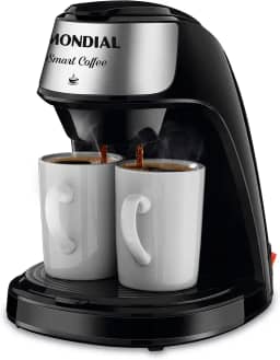 MONDIAL Cafeteira Elétrica Smart Coffe, Preto/Inox, 500W, 110V - C-42-2X-BI
