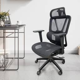 Cadeira de escritório Python Fly malha ergonômica - apoio da lombar ajustável, assento com fluxo de ar, apoios de braços ​​3D, capacidade de 150 kg