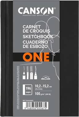 Sketchbook A6 100g/m², Canson, ArTBook One, 98 Folhas
