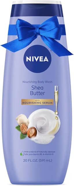 NIVEA Shea Butter Nourishing Body Wash, Moisturizing Body Wash for Dry Skin, 20 Fl Oz Bottle