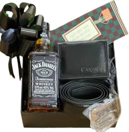 Cesta De Whisky Chocolate Presente Namorado Aniversario Pais