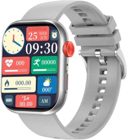 Relógio Inteligente Smartwatch FB047 com 1.83" Tela, Bluetooth, 100 Modos Esporte, IP68, 5 Dias Bateria - 37g Leve para Homens e Mulheres