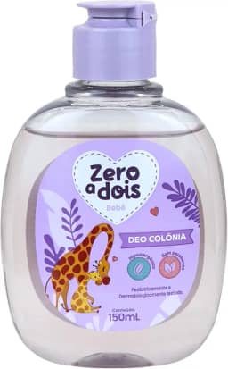 Zero a Dois, Colônia Infantil, Aroma Baby Lavanda, 150ml