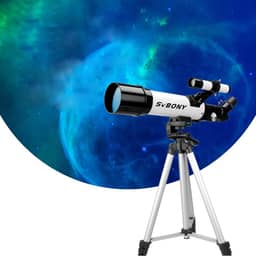 Telescópio, Telescópios de Abertura de 60 mm para Astronomia de Adultos, Telescópio Refrator Profissional Portátil para Iniciantes e Crianças