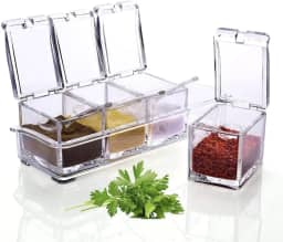 Organizador de Temperos para Cozinha, Porta Condimentos em Acrílico