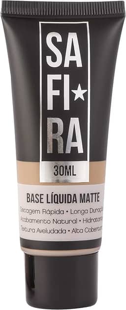 Safira Base Líquida Matte Safira Linha Basic N 06 Escura Bs68143