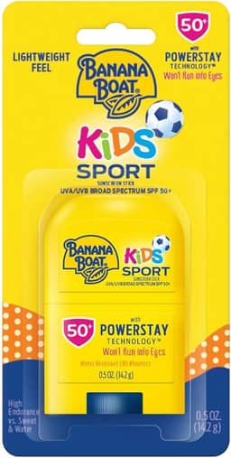 Banana Boat Kids Sport Broad Spectrum Protetor Solar Stick com SPF 50