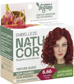Embelleze Tinta De Cabelo Natucor Individual Vermelho Cereja 6.66 Arrojada