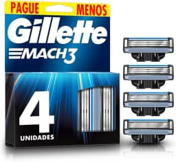 Gillette Refil Para Barbear Mach3 Leve 4 Pague 3