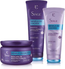 Eudora Kit Siàge Revela Os Cachos Shampoo + Condicionador + Máscara (Nova Versão)