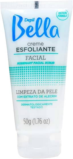 Creme Esfoliante Facial de Alecrim, Depil Bella, 50G