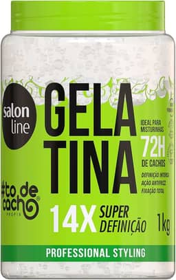 Salon Line, Gelatina Capilar, ToDeCacho, Super Definição, Vegano - Cabelos Ondulados, Cacheados e Crespos, 1 Kg