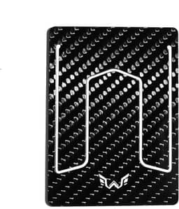 WYN Carteira de fibra de carbono | Carteira mais fina do mundo com 1,3 mm | Porta-cartões minimalista de luxo | comporta até 12 cartões e 8 notas | Acesso rápido a cartão e design resistente à água,
