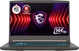 MSI Notebook para jogos fino de 15 15,6 polegadas 144Hz FHD: Intel Core i5-12450H, NVIDIA Geforce RTX 2050, 16GB DDR5, SSD NVMe 512GB, Cooler Boost 5, Win 11: Preto B13UCX-2041US