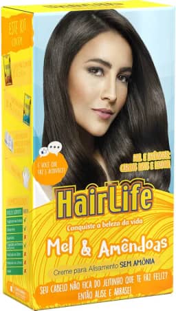 Creme Alisante Mel e Amêndoas Kit, Hairlife