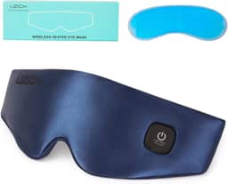 Máscara de Olhos Aquecida Sem Fio, Máscara de Compressa Quente 2 Em 1 para Olhos Secos, Compressa Quente para Pálpebras, Almofada de Aquecimento Elétrica para Os Olhos para Alívio de Mgd, Terço