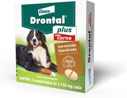 Vermífugo Bayer Drontal Plus Sabor Carne para Cães de até 35kg - 2 Comprimidos