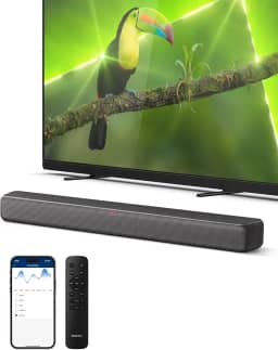 PHILIPS Barra de som TAB5109 para TV, som de canal 2.0, DTS Virtual: X, Dolby Digital Plus, BT LE Audio, efeitos EQ, modo noturno, configuração fácil, EasyLINK, Roku TV Ready, controle
