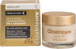 Cicatricure Gold Lift Creme Noturno Facial Hidratante Antirrugas com Efeito Tensor, Nutritivo para Autorreparação, Reafirma Contorno, Reduz Rugas Gravitacionais em 6 Semanas, Clareador 50g