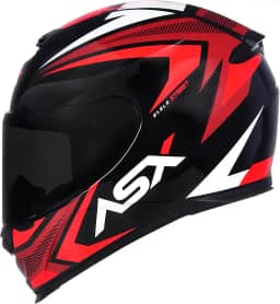 Capacete ASX Eagle Street para Moto Esportivo Preto e Vermelho 54/XS