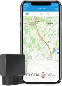 Dispositivo de rastreamento GPS para carro Global-View.Net com rastreamento GPS em tempo real - Funciona em todo o mundo! Aplicativo para iPhone e Android incluído gratuitamente!, Standard