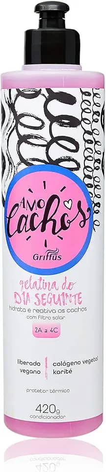 Griffus Gelatina Do Dia Seguinte Amo Cachos Cosméticos 420 G