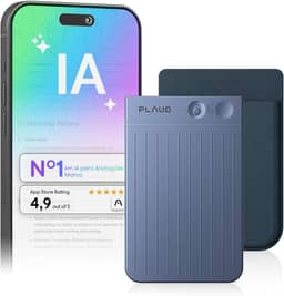 Gravador de voz com IA, gravador de áudio Plaud Note c/capa, controle de aplicativo, transcrição e resumo com tecnologia de IA, suporte a 112 idiomas, 64GB, para aulas, reuniões, chamadas