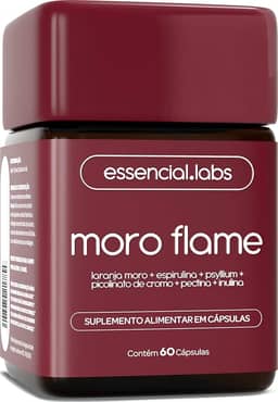 MORO FLAME - Morosil + Spirulina + Picolinato de Cromo + Psyllium + Inulina + Pectina Cítrica - Fórmula Exclusiva