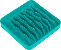 PET GAMES - Comedouro Funcional Flexivel e Lento Que Atiça a Procura por Alimentos para Cães e Gatos - Pet Wave - Verde