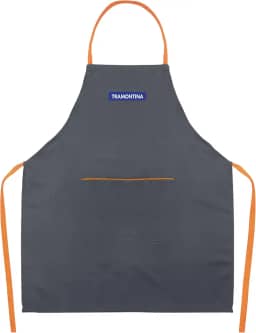 TRAMONTINA AVENTAL PARA JARDINAGEM EM TECIDO CINZA E LARANJA