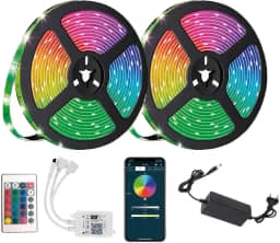 Fita de Led 10 metros Smart Wi-fi Rgb Inteligente compativel com Alexa Google + Fonte