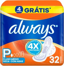 Absorvente Always Super Proteção Seca - 32 unidades