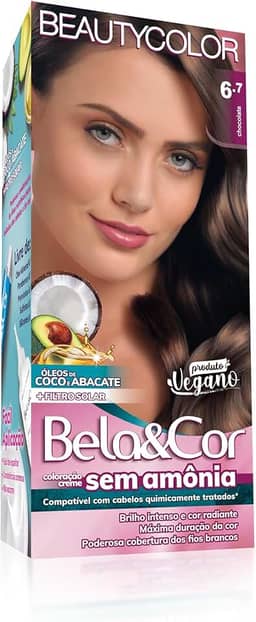 Coloração Bela&Cor Sem Amônia - 6.7 Chocolate