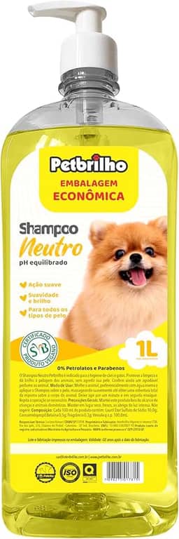 Shampoo Petbrilho Neutro 1L