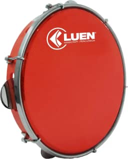 Pandeiro 10" Abs Vrm 6 Afin Plat Inx Ferragem Cromada Hol Vrm