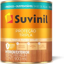 Suvinil Verniz Brilho Base Água 0,9 litro Natural