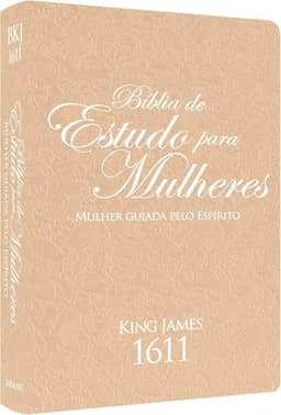 BÍBLIA KING JAMES DE ESTUDO-MULHERES GUIADAS PELO ESPÍRITO - ROSÈ PEACHBRANCO