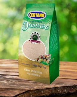 2 Un Açucar Demerara Pacote 1kg Certano Produto Menos Processado