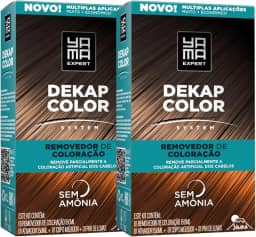 Kit Yama 2 DekapColor Removedor De Coloração Capilar Cabelo Profissional Sem Amonia 300ml