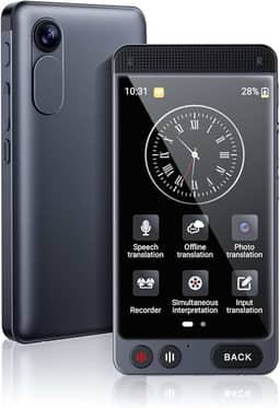 Dispositivo tradutor de idiomas offline, tradutor instantâneo D21, sem necessidade de WiFi, tradução de voz bidirecional em tempo real, 142 idiomas, tradução de voz em tempo real, gravação e foto para