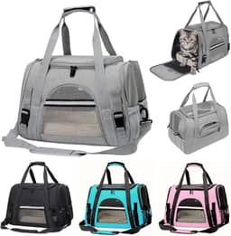 Bolsa Pet Transporte Viagem Avião Para Cães Gatos Luxo (rosaa)