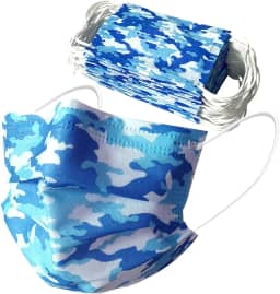 Máscara Facial Descartável Infantil Com 3 Camadas, Proteção Bucal Para Crianças (Pacote 50)