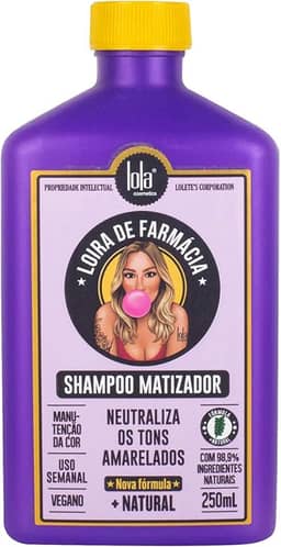 Loira de Farmácia Shampoo Matizador 250ml , Lola Cosmetics