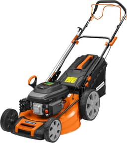 Cortador de Grama a Gasolina Tramontina CCT53M com Diâmetro de Corte de 530 mm Motor 196 cc com Sistema de Tração Chassi Metálico e Recolhedor Rígido