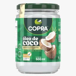 Óleo de Côco Extra Virgem 500 Ml, Copra, Copra