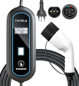 Phantom Portátil Carregador EV 3,5KW 8A 10A 13A 16A Tipo 2 3.5M Cabo De Carregamento Elétrico Com Tela WallBox Plug BR Para Carro BYD Nissan Volvo